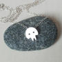Skull Necklace In Sterling Silver, thumbnail 4 of 4