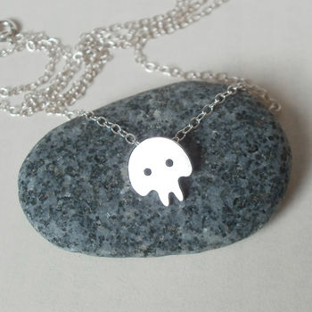 Skull Necklace In Sterling Silver, 4 of 4