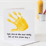 Personalised Hand Print First Father's Day Card, thumbnail 2 of 3