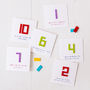 Personalised Building Block Number Father's Day Card, thumbnail 2 of 4