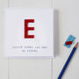 Personalised Building Block Initial Father's Day Card, thumbnail 4 of 6
