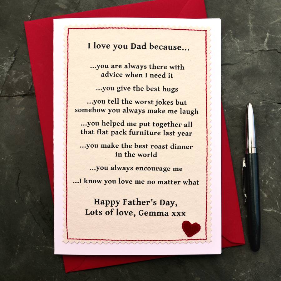 Personalised Dad Father's Day Card By Jenny Arnott Cards & Gifts ...