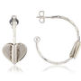Personalised Silver Hoop Earrings With Charms, thumbnail 6 of 12