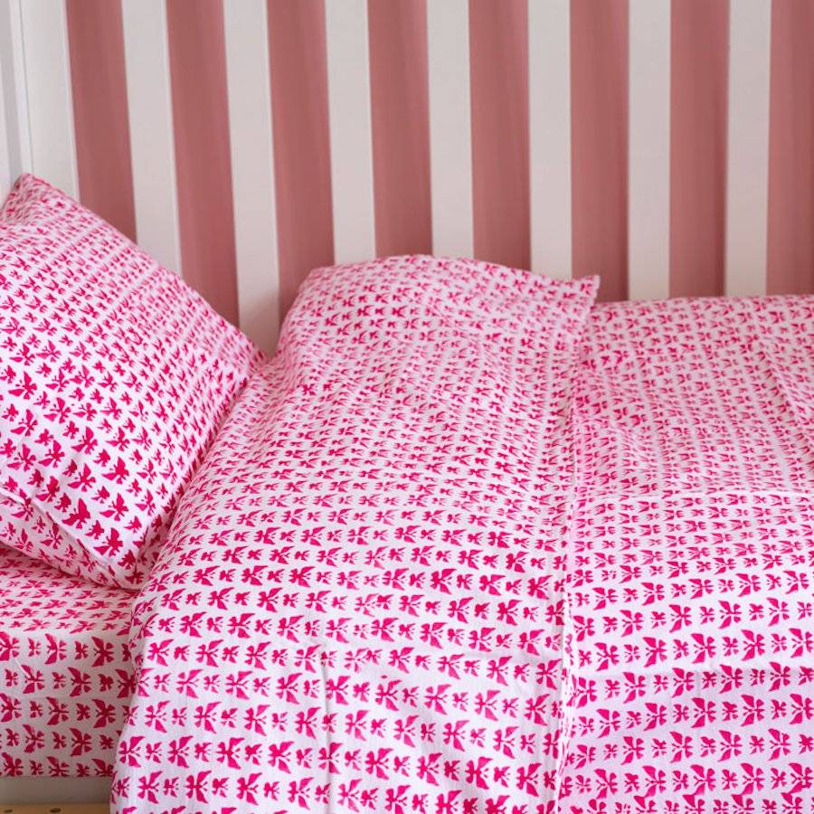 Butterfly Toddler Cot Bed Duvet Set By Lulu And Nat