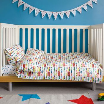 Car And Buses Toddler Cot Bed Duvet Set, 3 of 4