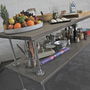 Deanna Reclaimed Grey Washed Wood Kitchen Island, thumbnail 2 of 5