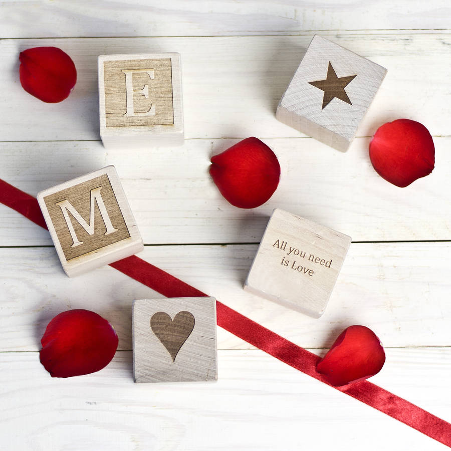 Personalised Artisan Keepsake Blocks By Natural Gift Store