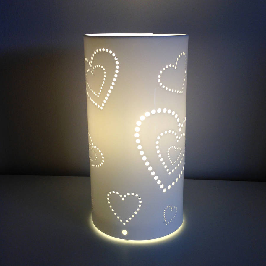 heart table lamp by kirsty shaw | notonthehighstreet.com