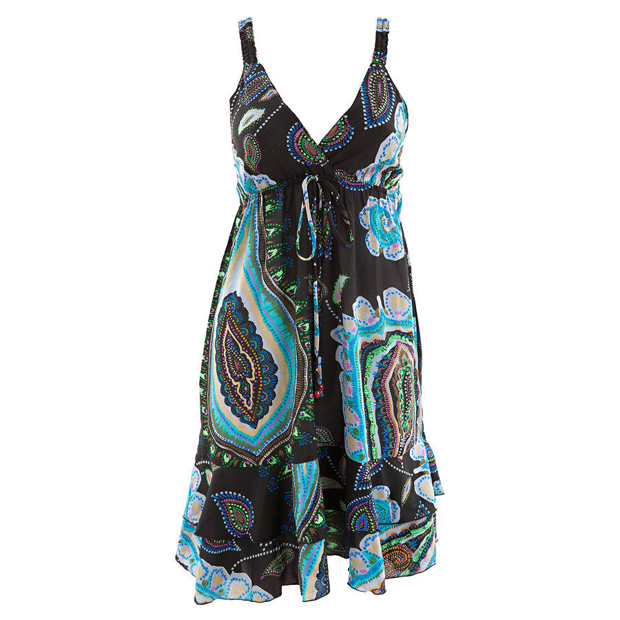 paisley print summer swing dress by charlotte's web jewellery ...