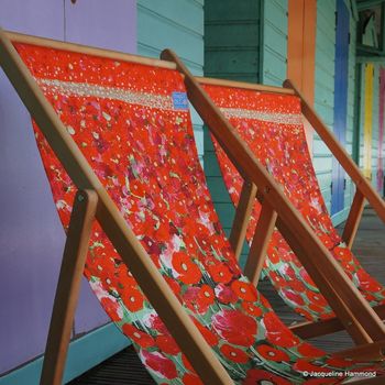 Poppy Art Print Deckchair, 7 of 12