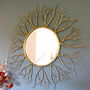 Large Golden Twig Mirror, thumbnail 1 of 5