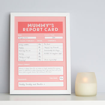 Personalised Mummy / Mum Report Card, 2 of 9
