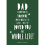 Father's Day 'Dad I've Loved You..' Print, thumbnail 2 of 4