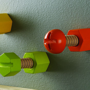 Bright Wooden Screw Style Hook, 3 of 7