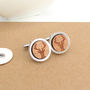 Wooden Stag Head Cufflinks, thumbnail 2 of 3