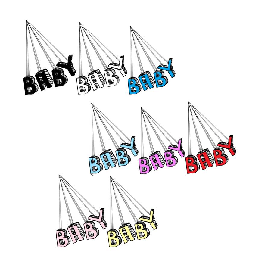 Personalised Baby Fingerprint Balloon Print By Love Those Prints ...