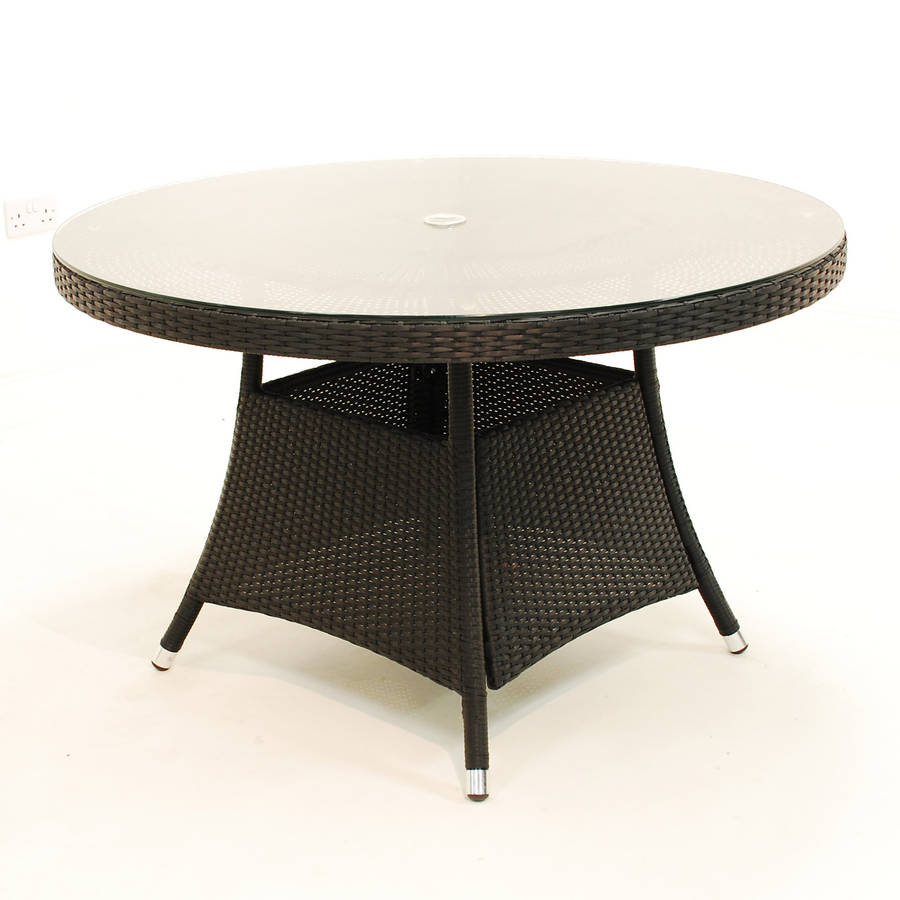 Round Rattan Table And Chairs In Three Sizes By Out There Exteriors