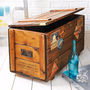 Personalised Wood Storage Trunk Vintage Steamer Chest, thumbnail 1 of 4