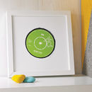 personalised record label print by the design conspiracy