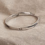 Message Bangle The Only Way To Have… Silver Plated, thumbnail 1 of 6