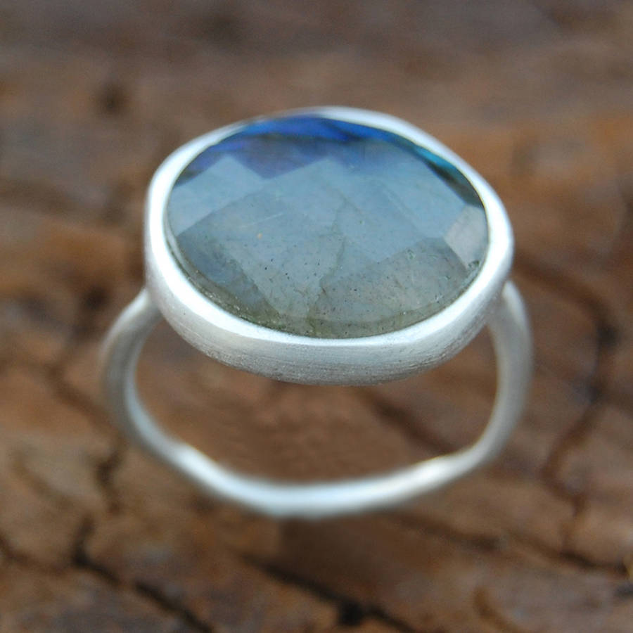 labradorite silver ring by embers gemstone jewellery ...