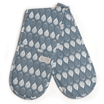 Isabella Blue Double Oven Gloves, 4 of 5