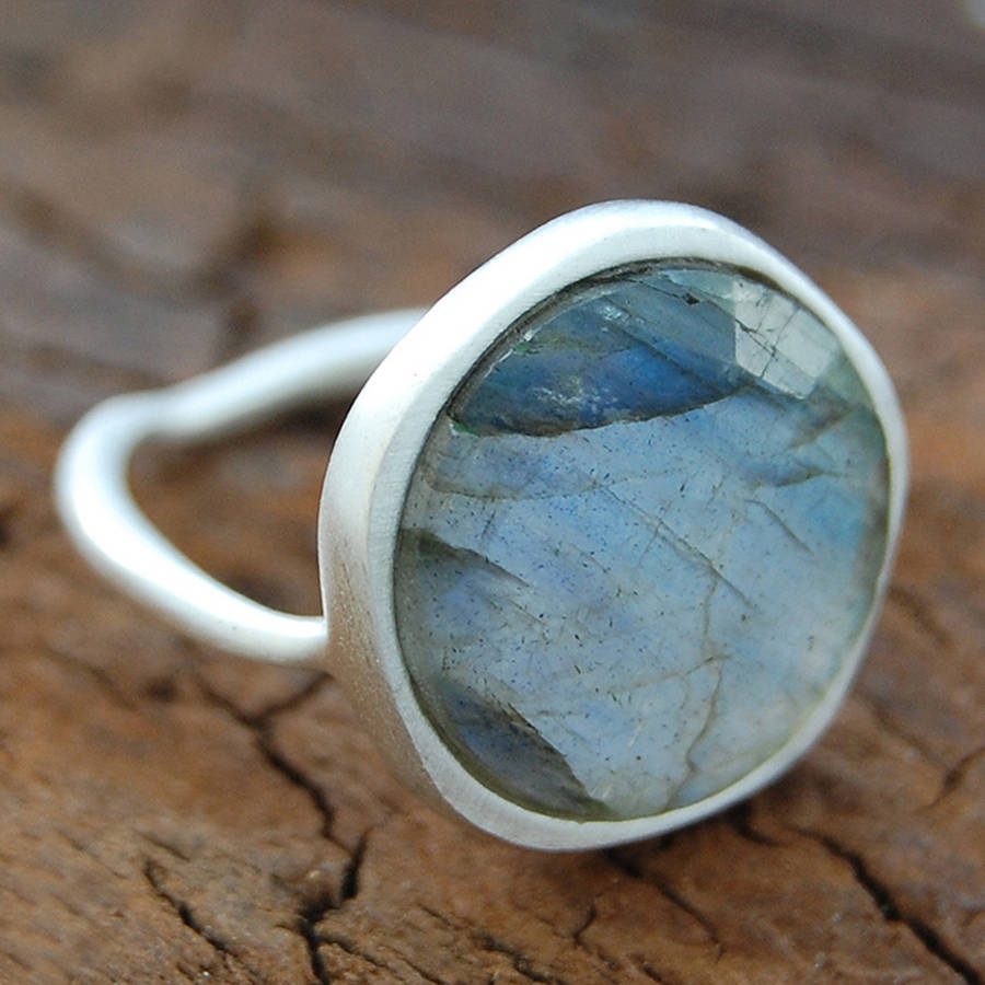 labradorite silver ring by embers gemstone jewellery ...