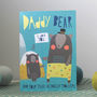 Daddy Bear Fathers Day Card In Blue, thumbnail 1 of 5