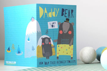 Daddy Bear Fathers Day Card In Blue, 4 of 5