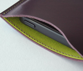 Leather Sleeve For iPhone, 11 of 12