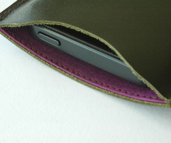 Leather Sleeve For iPhone, 8 of 12