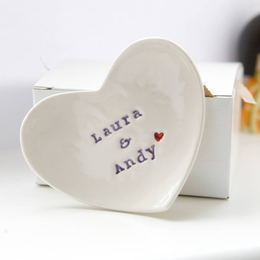 Personalised Gift Ring Dish By Foxery