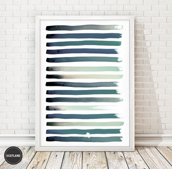 Painted Brush Strokes Print, 9 of 10