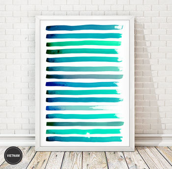 Painted Brush Strokes Print, 10 of 10