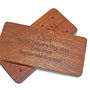 Personalised Bourbon Biscuit Wooden Coaster, thumbnail 6 of 6