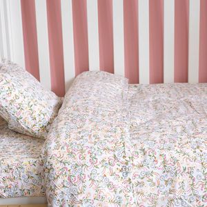 Original Floral Toddler Cot Bed Duvet Set By Lulu And Nat