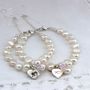 Treasured Personalised Pearl Charm Bracelet, thumbnail 4 of 11