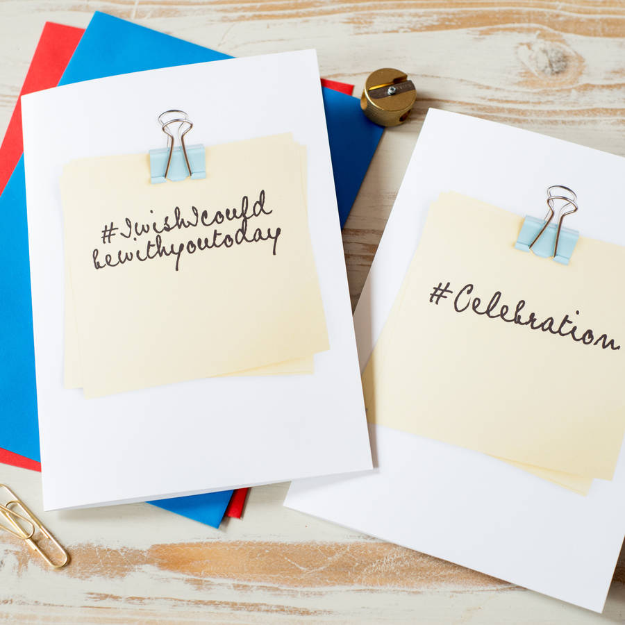 personalised post it note gift card by milly inspired