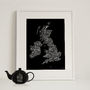 Typographic Map Of Great Britain And Ireland, thumbnail 11 of 11
