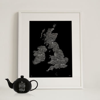 Typographic Map Of Great Britain And Ireland, 11 of 11