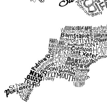 Typographic Map Of Great Britain And Ireland, 8 of 11