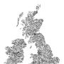 Typographic Map Of Great Britain And Ireland, thumbnail 2 of 11