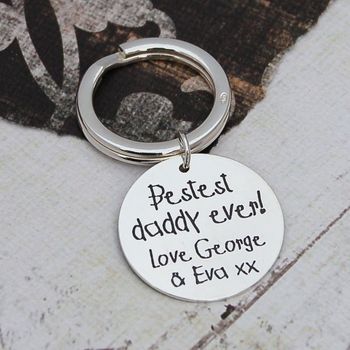 Silver Personalised Message Key Ring, 2 of 7