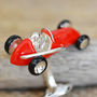 Solid Silver Vintage Racing Car Cufflinks, thumbnail 4 of 5