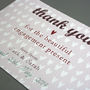 Personalised Engagement Or Wedding Thank You Card, thumbnail 2 of 4