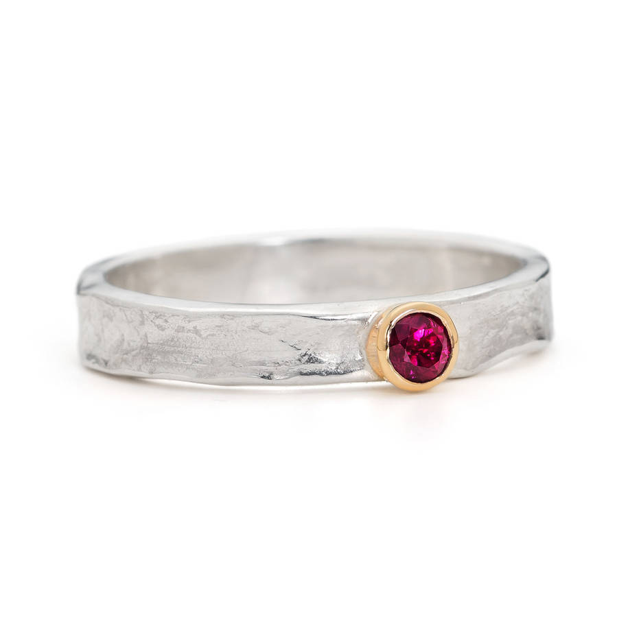 designer ruby gold and sterling silver ring by alison moore designs ...