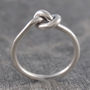Friendship Knot Sterling Silver Ring, thumbnail 5 of 6