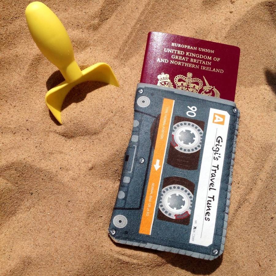 Crank Passport Cover Personalised Mix Cassette Tape