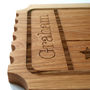 Personalised Wedding Gift Oak Wood Sharing Board, thumbnail 4 of 7