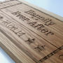 Personalised Wedding Gift Oak Wood Sharing Board, thumbnail 6 of 7